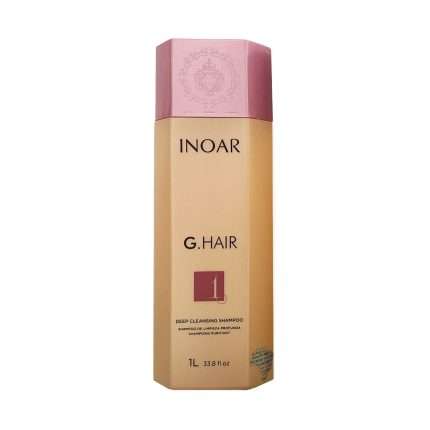 Champú de limpieza profunda inoar ghair (paso 1) para el alisado de keratina