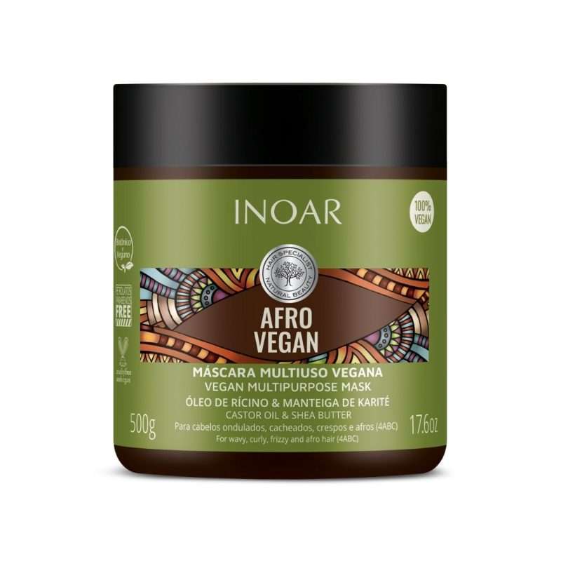 Mascarilla Multiuso Afro Vegan 500g de Inoar