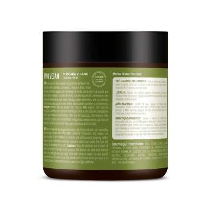 Mascarilla Multiuso Afro Vegan 500g de Inoar etiqueta